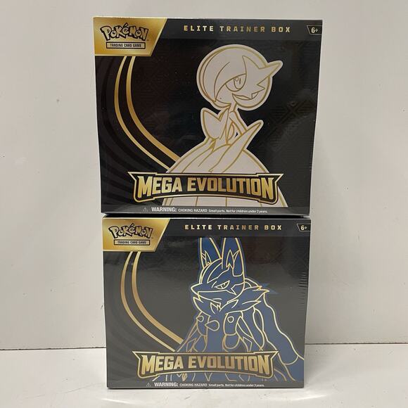 LOT OF 2 Pokemon TCG Mega Evolution Gardevoir & Lucario Elite Trainer Box ETB - Picture 1 of 2